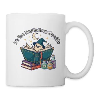 Es ist zu sachlich außerhalb des literarischen Buchliebhabers - Tasse - Weiß - Rechts
