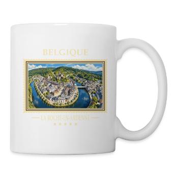 Belgien La Roche-en-Ardenne Vintage Reisemarke - Tasse - Weiß - Rechts