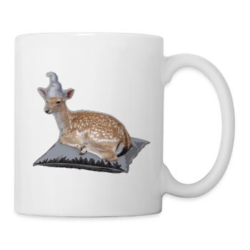 Rehkitz Nachthemd Schlafanzug Pyjama  - Tasse - Weiß - Rechts