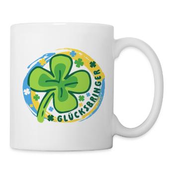 Glücksbringer Glück Mutmacher - Tasse - Weiß - Rechts