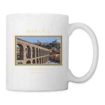 Spanien Segovia Vintage Reisemarke - Tasse - Weiß - Rechts