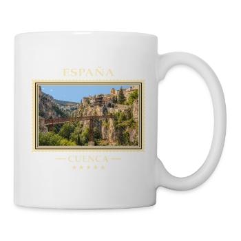Spanien Cuenca Vintage Reisemarke - Tasse - Weiß - Rechts
