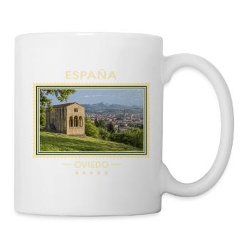 Spanien Oviedo Vintage Reisemarke - Tasse - Weiß - Rechts