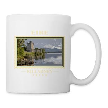 Irland Killarney Vintage Reisemarke - Tasse - Weiß - Rechts