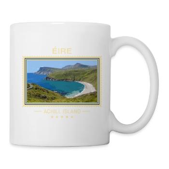 Irland Achill Island Vintage Reisemarke - Tasse - Weiß - Rechts