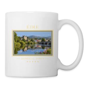 Irland Donegal Town Vintage Reisemarke - Tasse - Weiß - Rechts