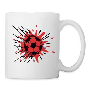 Tornetz Torschuss Grafik - Tasse - Weiß - Rechts