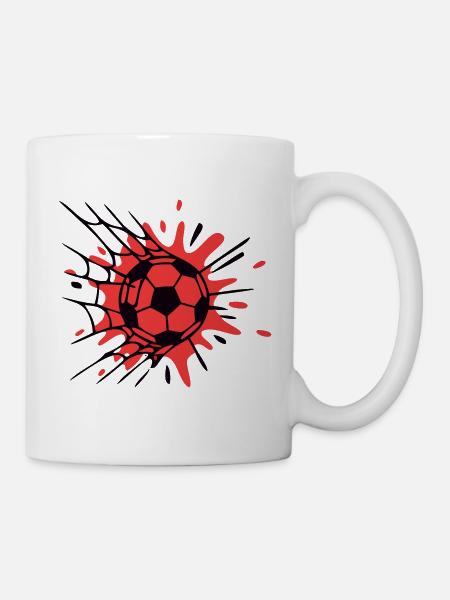 Tornetz Torschuss Grafik - Tasse - Weiß