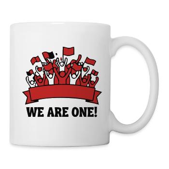 Fankurve We Are One Logo - Tasse - Weiß - Rechts