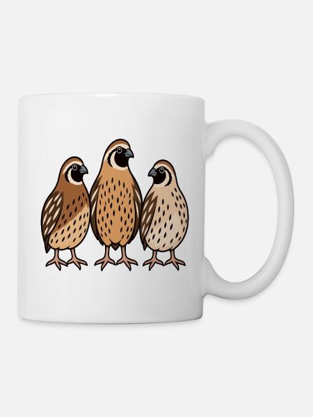 Wachtel Wachteln Wachtelbesitzer zwergwachtel - Tasse - Weiß
