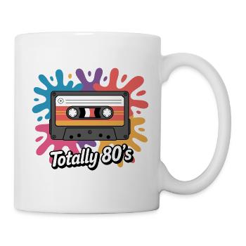 Cassette Pop Splash 80er 80er - Tasse - Weiß - Rechts