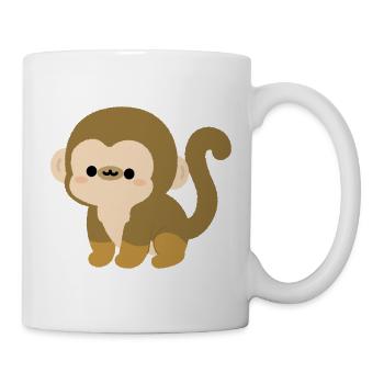 Eichhörnchenaffe - Tasse - Weiß - Rechts