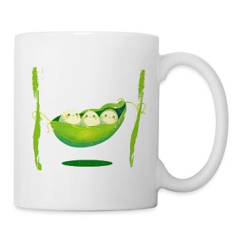 Bohnen Hängematte  - Tasse - Weiß - Rechts
