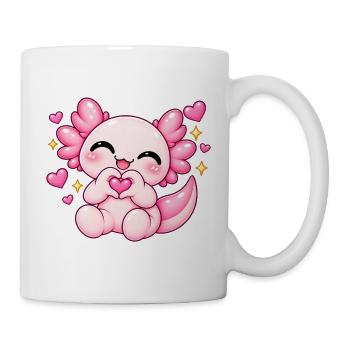Herzhand-Lotl - Tasse - Weiß - Rechts