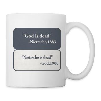 God is Dead - Nietzsche  - Tasse - Weiß - Rechts