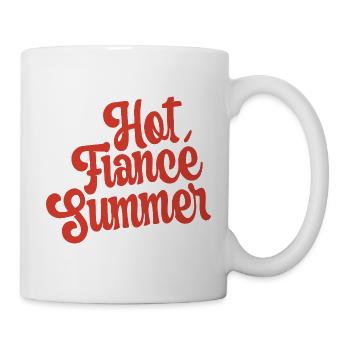 Heißer Sommer-Verlobter Hochzeits-Junggesellinnenabschied - Tasse - Weiß - Rechts