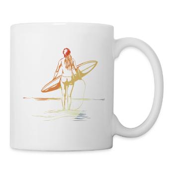 Surferin Vintage - Tasse - Weiß - Rechts