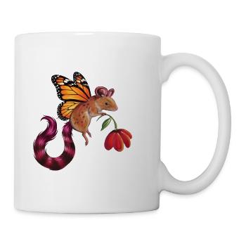 Fantastische Fledermaus - Tasse - Weiß - Rechts
