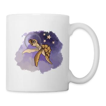 Cosmic Sea Turtle Explorer - Tasse - Weiß - Rechts