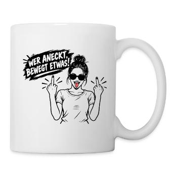 Pink Street-Rebellen-Skizze - Tasse - Weiß - Rechts