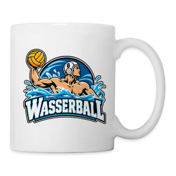 Wassersportheld Wasserball - Tasse - Weiß - Rechts