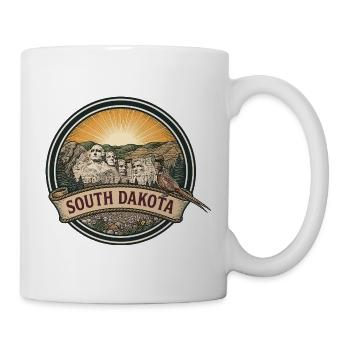 South Dakota Mount Rushmore Reisesouvenir - Tasse - Weiß - Rechts