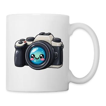 Kawaii Kamera Blickfang - Tasse - Weiß - Rechts