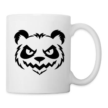 Halloween Panda – Spooky Panda Face - Tasse - Weiß - Rechts