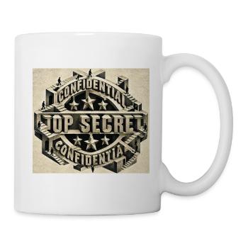 Streng geheime geometrische Schatzkammern - Tasse - Weiß - Rechts