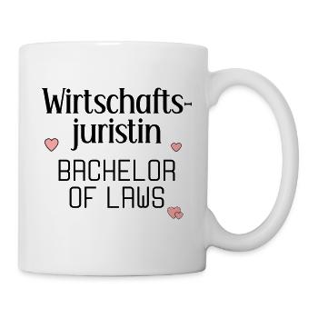 Studium Abschluss Wirtschaftsjuristin - Tasse - Weiß - Rechts