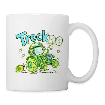 Treckno Traktor Techno Trecker Landwirt Party - Tasse - Weiß - Rechts
