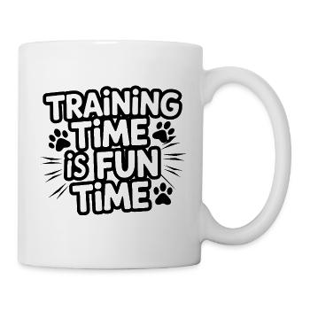  Training Time Is Fun Time Hundetraining Für - Tasse - Weiß - Rechts