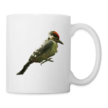 Buntspecht - Tasse - Weiß - Rechts
