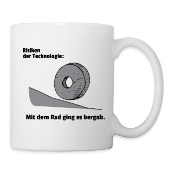 Risiko Technologie - Tasse - Weiß - Rechts