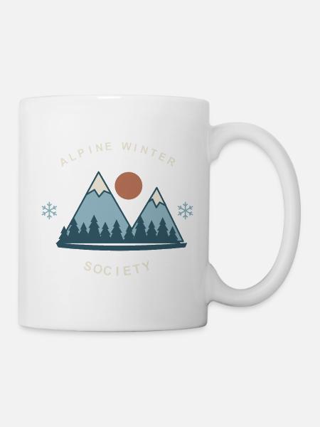 Alpine Winter Society - Tasse - Weiß