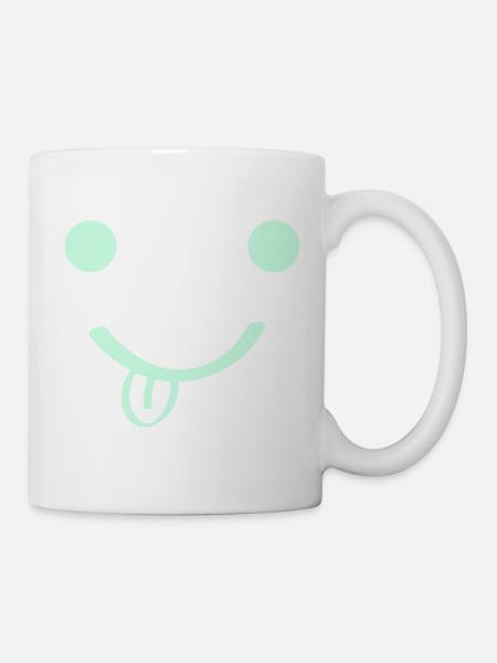 Smileface - Tasse - Weiß