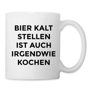 Bier Shirt - Tasse - Weiß - Rechts