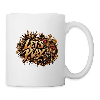 Let's Play Gold Casino Flair - Tasse - Weiß - Rechts