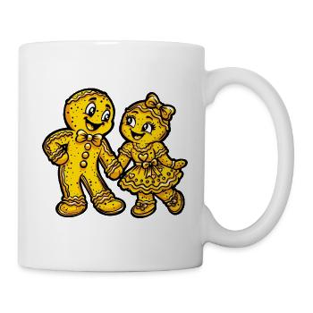 Pfefferkuchen Weihnachten Liebe - Tasse - Weiß - Rechts