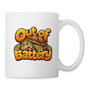 Landschildkröte - Tasse - Weiß - Rechts