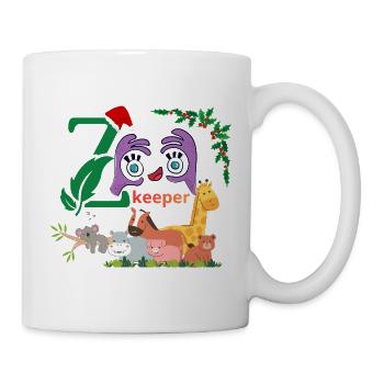 lustiger Tierpfleger - Tasse - Weiß - Rechts