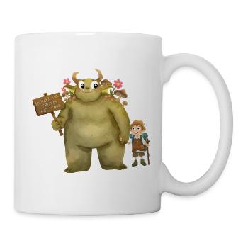Oger Kobold Monster Freund Abenteuer Vegan - Tasse - Weiß - Rechts