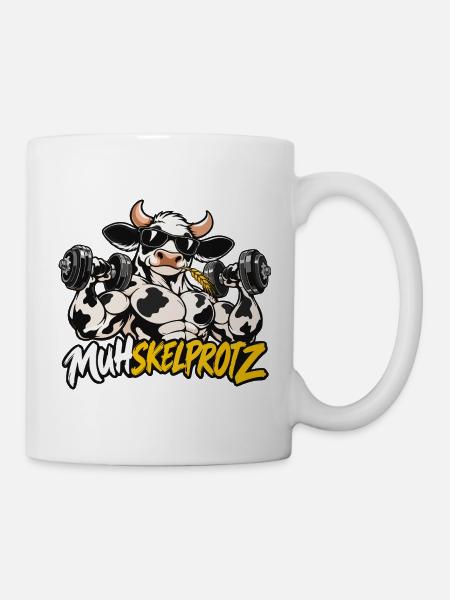 Muhskelprotz - Muskelprotz - Tasse - Weiß