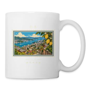 Japan Onomichi Vintage Reisemarke - Tasse - Weiß - Rechts