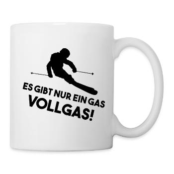 Ski Vollgas - Tasse - Weiß - Rechts