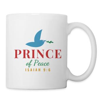 Prince of Peace – Isaiah 9:6 Christmas - Tasse - Weiß - Rechts
