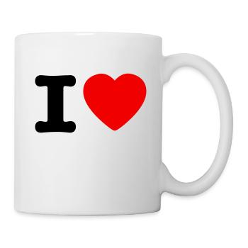 I love / I heart DELUXE - Tasse - Weiß - Rechts