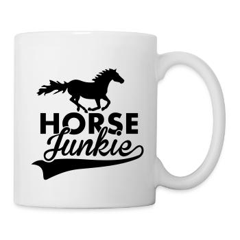 Horse Junkie - Tasse - Weiß - Rechts
