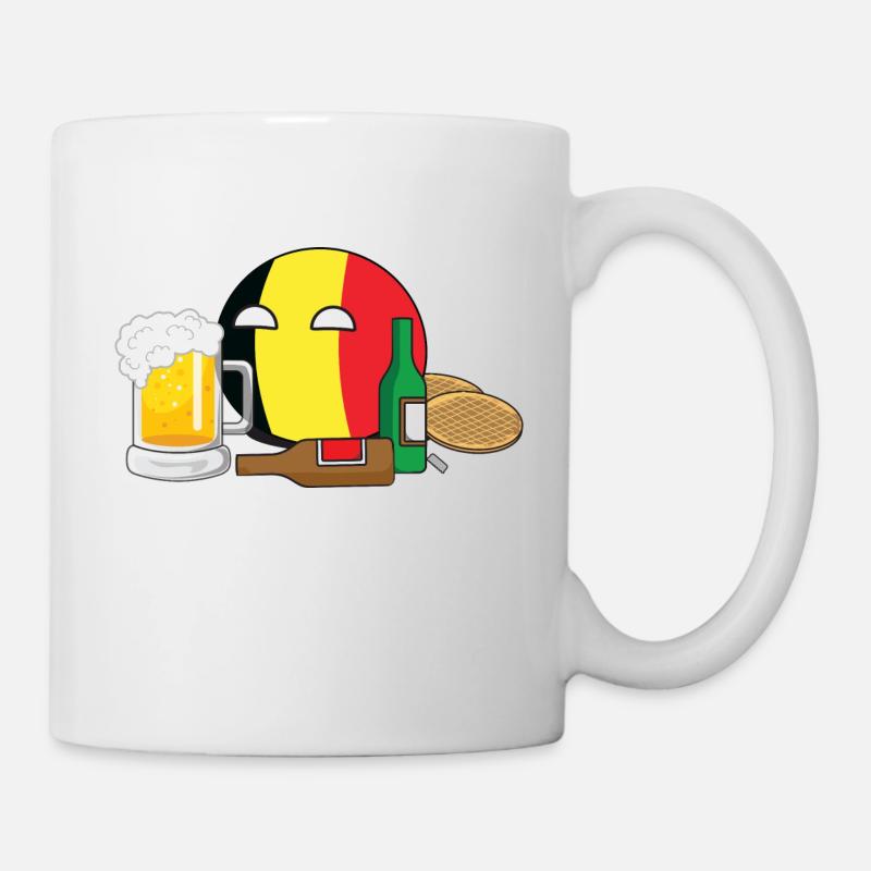 BelgiumBall I - Tasse - Weiß