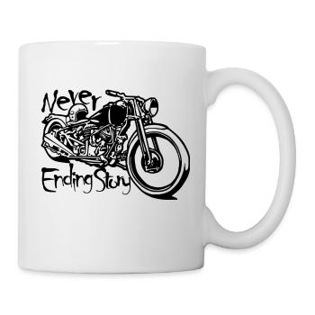 Never ending story - Mug blanc - blanc - Droite